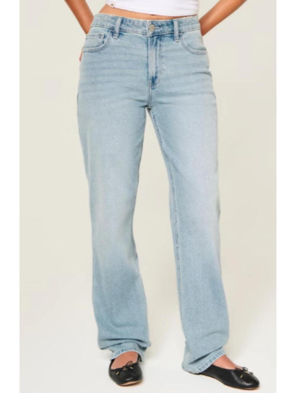 Hollister Curvy High Rise Straight Jean - Women's 16 Short - Picture 1 of 7
